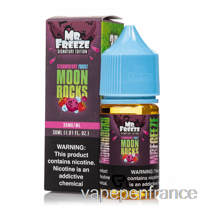 Moonrocks - Fraise Frost - Mr Freeze Salts - 30ml 35mg Stylo Vape